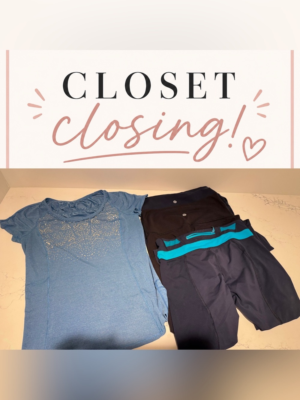 Last chance - Lululemon Bundle – 4 Pieces – Size 6 – Leggings, Capris & Tee